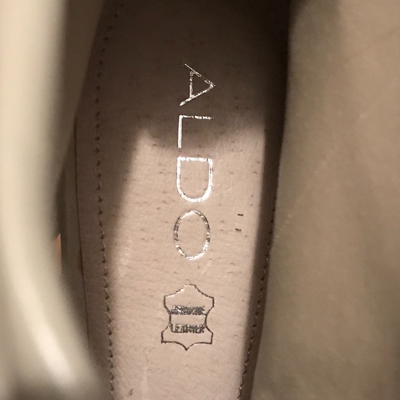 Aldo Leather Ankle Wrap Open-Toe Booties - size 40 - Picture 10 of 12